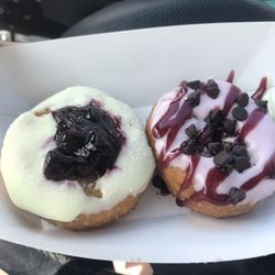 Peace Love and Little Donuts - Lemon Blueberry and Raspberry Truffle - WOW!!! So good!