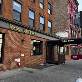 Peter Luger - Outside entrance - Steakhouses Near Me - Brooklyn, New York