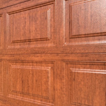 Door Pros - Close up of Clopay custom finish - Garage Door Services Near Me - Palm Desert, California