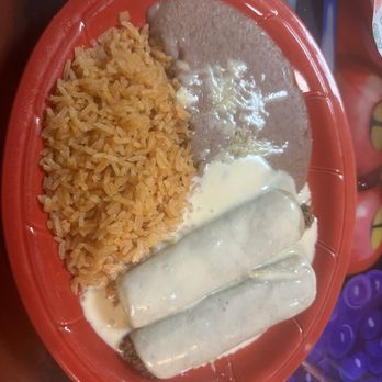 Mi Torito - #5 Beef Enchiladas, rice, beans - Mexican Near Me - Webb City, Missouri