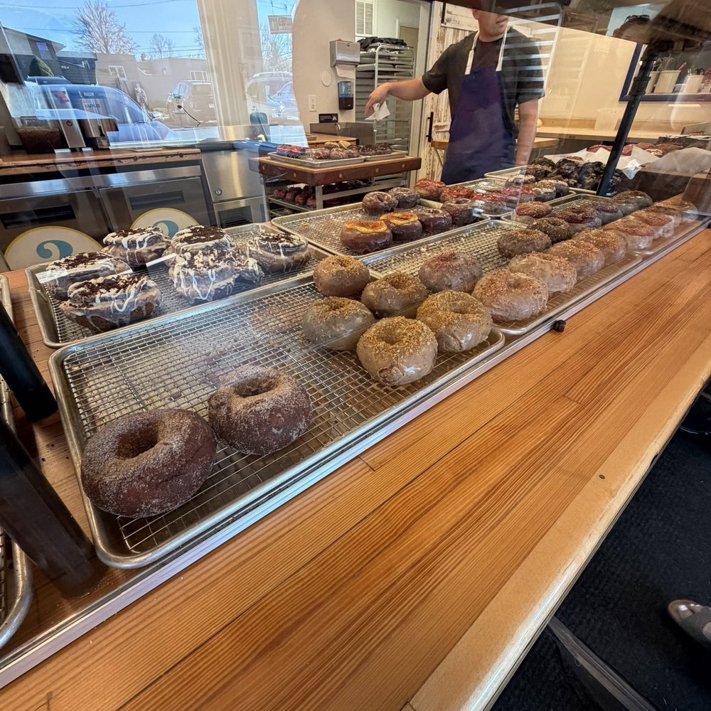 Curiosity Doughnuts - Nothing is labeled. Have to ask what every single item is - Donuts Near Me - Furlong, Pennsylvania Curiosity Doughnuts - Nothing is labeled. Have to ask what every single item is - Donuts Near Me - Furlong, Pennsylvania