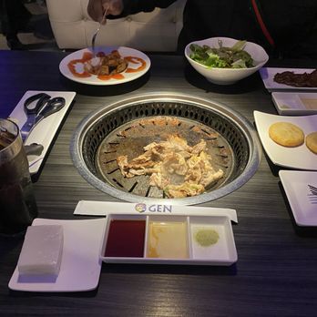 Gen Korean BBQ House - HONEY SOY Beef Belly, Fried Korean Chicken, Hawaiian Steak, Rice Paper, Hotteok pancakes, House salad - Korean Near Me - Corona, California Gen Korean BBQ House - HONEY SOY Beef Belly, Fried Korean Chicken, Hawaiian Steak, Rice Paper, Hotteok pancakes, House salad - Korean Near Me - Corona, California
