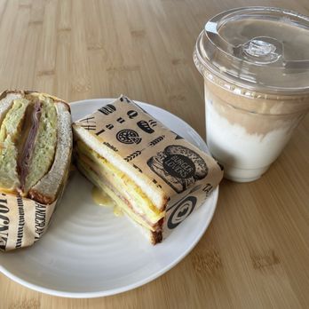 Cafeto - Combination 1: Korean Street Toast + Butter Cream Latte - Coffee & Tea Near Me - Anaheim, California