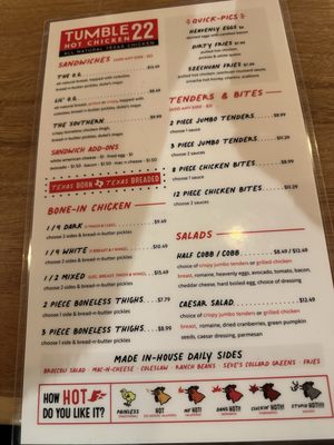 Menu photo 8 Tumble 22 Round Rock, TX