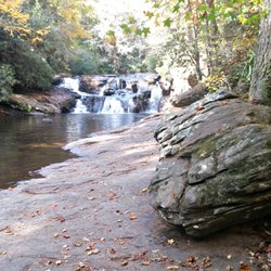 Lower Falls. Travel further downstream and there are several more falls & cascades.