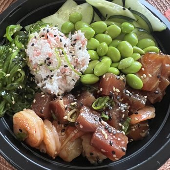 Poke Fix - Regular bowl with ahi tuna and shrimp. - Sushi Bars Near Me - Sacramento, California Poke Fix - Regular bowl with ahi tuna and shrimp. - Sushi Bars Near Me - Sacramento, California
