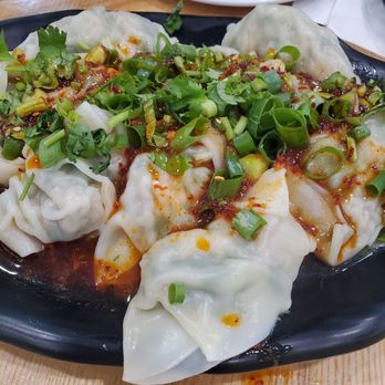 Seasons Taiwanese Eatery - Dragon dumpling in sezchuan pepper oil - Taiwanese Near Me - Honolulu, Hawaii Seasons Taiwanese Eatery - Dragon dumpling in sezchuan pepper oil - Taiwanese Near Me - Honolulu, Hawaii