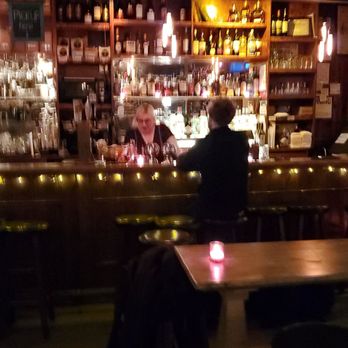 Fiction Bar/Cafe - Sorry for blurry picture, I'm feeling blurry too after a couple delicious cocktails - Coffee & Tea Near Me - Brooklyn, New York