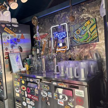 Hookin' Ain't Easy Seafood - Behind the bar. - Seafood Near Me - St Petersburg, Florida Hookin' Ain't Easy Seafood - Behind the bar. - Seafood Near Me - St Petersburg, Florida