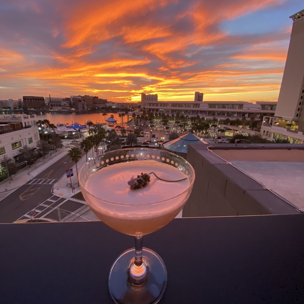 SiX Tampa - We were lucky to have the most brilliant sunset!! Best drink: lavender fields !! - Cocktail Bars Near Me - Tampa, Florida SiX Tampa - We were lucky to have the most brilliant sunset!! Best drink: lavender fields !! - Cocktail Bars Near Me - Tampa, Florida
