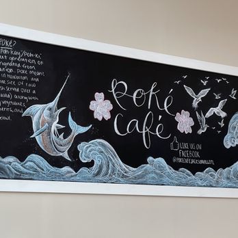 Poke Cafe - Sign inside - Ramen Near Me - Jacksonville, Florida