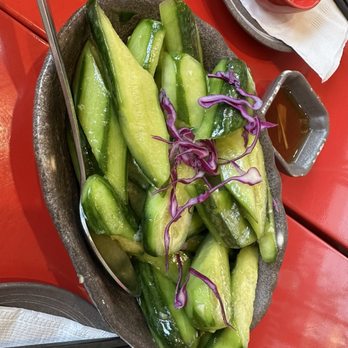 Dumpling Hours - Cucumber Salad with Crushed Garlic - Dim Sum Near Me - Palo Alto, California