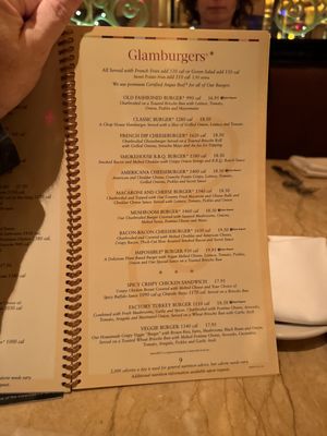 Menu photo 7 The Cheesecake Factory Valencia, CA Menu photo 7 The Cheesecake Factory Valencia, CA