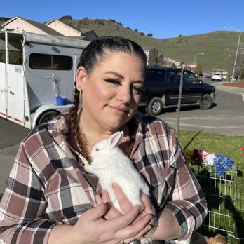 Friendly Pony Parties & Barnyard Pals - My mama snuggled up with one of the bunnies from the petting zoo. She states "Softest bunny I have ever touched!'. - Party & Event Planning Near Me - Half Moon Bay, California Friendly Pony Parties & Barnyard Pals - My mama snuggled up with one of the bunnies from the petting zoo. She states "Softest bunny I have ever touched!'. - Party & Event Planning Near Me - Half Moon Bay, California