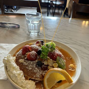 Banana Leaf - Thai Tea Pancakes - Breakfast & Brunch Near Me - El Cerrito, California Banana Leaf - Thai Tea Pancakes - Breakfast & Brunch Near Me - El Cerrito, California