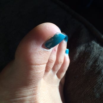 Hi-Tech Nails Spa and Bar - Long fake toe nail he had put on - Nail Salons Near Me - St. Albert, Alberta