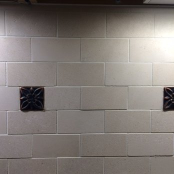 Up Scale Tile - Uneven/Crooked Backsplash Installed by K.B. Of “UpScale Tile” of Pittsburgh (also known as “Artistik Tile & Design) in 2016 Southpointe - Flooring Near Me - Pittsburgh, Pennsylvania