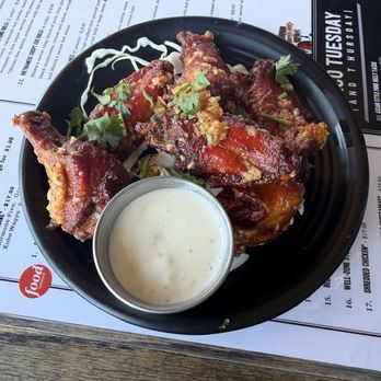 OB Noodle House - Spicy Garlic Wings (12) - Asian Fusion Near Me - San Diego, California