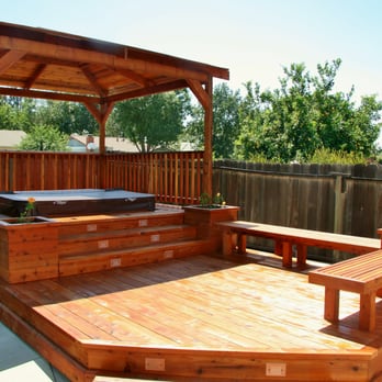 The Classic Builder - Custom designed and built hot tub deck built in 2009. - General Contractors Near Me The Classic Builder - Custom designed and built hot tub deck built in 2009. - General Contractors Near Me