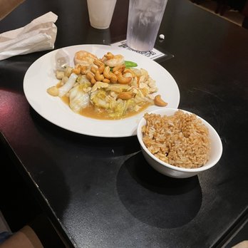 Simply Asia - My Husbands Cashew Chicken and Shrimp with fried rice - Thai Near Me - Grand Prairie, Texas Simply Asia - My Husbands Cashew Chicken and Shrimp with fried rice - Thai Near Me - Grand Prairie, Texas