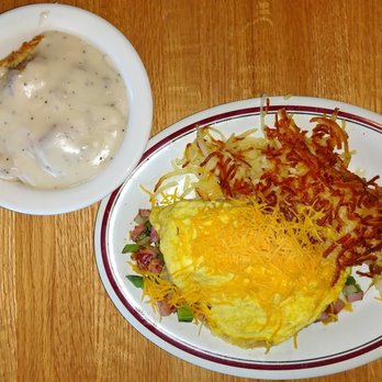 Red Kettle - The Denver omelette with extra cheese and mushrooms. I also ordered biscuits and gravy – everything was delicious! - Breakfast & Brunch Near Me - Idyllwild, California