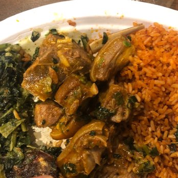 African Village Restaurant - Meat portion in Okroh stew - African Near Me - Irving, Texas African Village Restaurant - Meat portion in Okroh stew - African Near Me - Irving, Texas