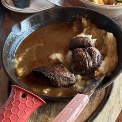 The Local Saloon - This is the $20 plate of food that we were served minus a bite of mashed potatoes and one beef tip.