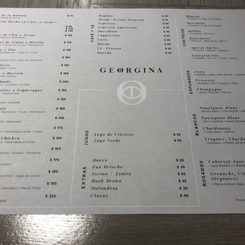 Georgina - Brunch Menu - Breakfast & Brunch Near Me - Tijuana, BCN