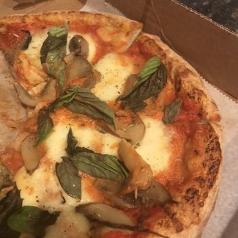 Andolini's - Margarita pizza. Added mushrooms. Couldn't wait to take a bite - Pizza Near Me - Ashburn, Virginia