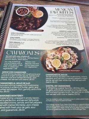Menu photo 1 Azteca Mexican Restaurant Silverdale, WA