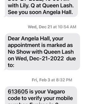 Queen Lash - Denied appointment - Eyelash Service Near Me - Rancho Cucamonga, California
