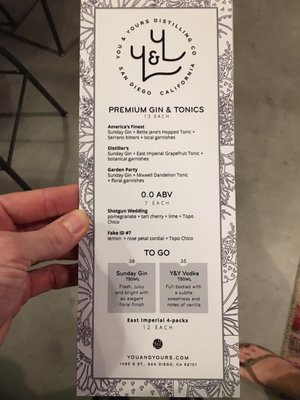 You & Yours Distilling Co. by null