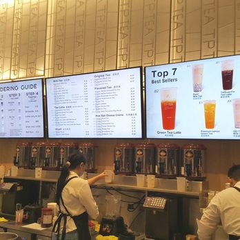 TP Tea - Interior with menu (1/29/21) - Bubble Tea Near Me - Seattle, Washington TP Tea - Interior with menu (1/29/21) - Bubble Tea Near Me - Seattle, Washington