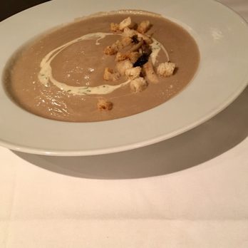 80 Thoreau - Celeriac and mushroom soup. So good! - New American Near Me - Concord, Massachusetts