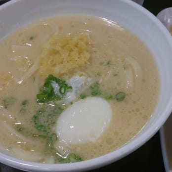 Marugame Udon - Paitan udon with egg - Japanese Near Me - Honolulu, Hawaii