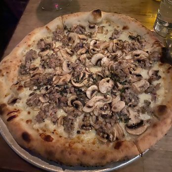 The Marshal - Mushroom & Sausage Pizza - Breakfast & Brunch Near Me - New York, New York The Marshal - Mushroom & Sausage Pizza - Breakfast & Brunch Near Me - New York, New York