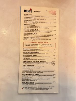 Menu photo 1 Ingo's Tasty Food Phoenix, AZ Menu photo 1 Ingo's Tasty Food Phoenix, AZ