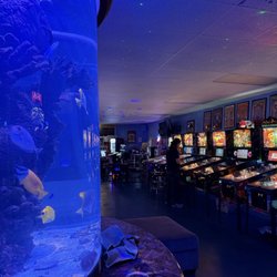 400 gallon Salt Water Aquarium and many awesome pinball machines.