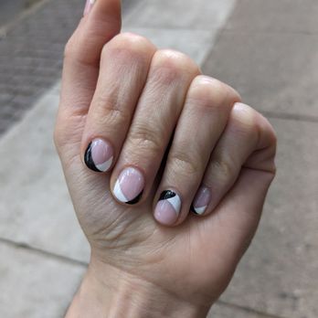 Sea Blue Nails and Spa - Gel nails with design. Was very similar to the picture I showed! $55 - Nail Salons Near Me - Philadelphia, Pennsylvania Sea Blue Nails and Spa - Gel nails with design. Was very similar to the picture I showed! $55 - Nail Salons Near Me - Philadelphia, Pennsylvania