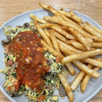 The Breeze Cafe - Machaca scramble - Breakfast & Brunch Near Me - Newark, California
