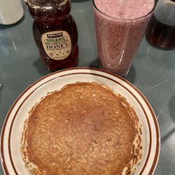 Poppycock's - Poppycock's Famous Oatmeal Pancakes and #6 Power Burst Health Drink - perfect after this morning hike! (07/07/25)