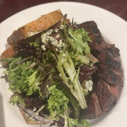 Steak salad- delicious.