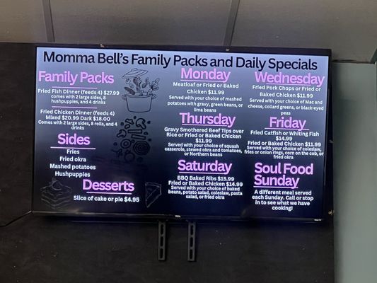 Menu photo 1 Momma Bells Southern Cooking Jefferson, GA