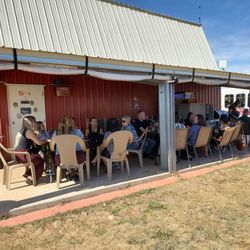 Hannah's Hill Vineyard - Our tasting patio is cozy and shaded.