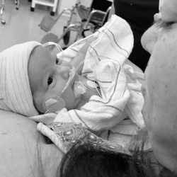 Made of Miracles Birth Services - Sweet baby K, born seven weeks early, enjoying some Mommy Time while she stayed in the NICU