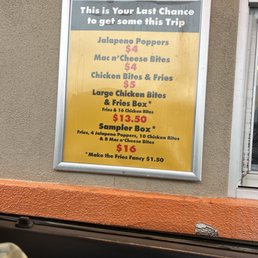 A sampler menu