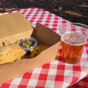 A Stone's Throw Winery - Pork sammy to go with local Docent brew to wash it down. Yum! - Wineries Near Me - San Juan Capistrano, California A Stone's Throw Winery - Pork sammy to go with local Docent brew to wash it down. Yum! - Wineries Near Me - San Juan Capistrano, California