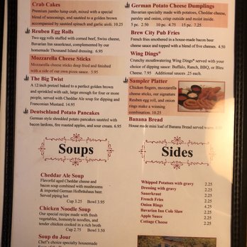 Oma's Restaurant - Menu page 1 - German Near Me - Frankenmuth, Michigan