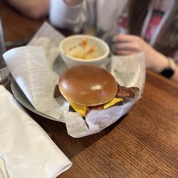 Stadium Grill - Cheeseburger and pasta salad