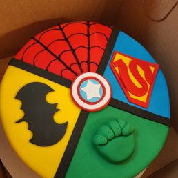 Super hero custom cake